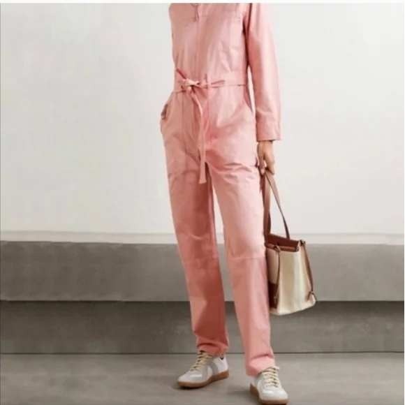 Alex Mill Pants - Alex Mill Jo Jumpsuit Misty‎ Rose Pink Cotton Twill Boiler Suit NWT Size Medium
